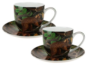 Kpl. 2 filiżanek ze spodkami - Exotic mood (CARMANI)