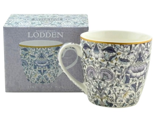 Lesser & Pavey kubek 450 ml z motywem Morrisa - Lodden, kubek i pudełko.jpg