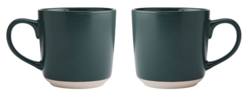 La Cafetiere 2 zielone kubki z kamionki 350 ml.jpg