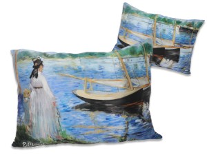 Carmani poduszka 60x45 cm, z wypełnieniem i suwakiem, z malarstwa Maneta 2