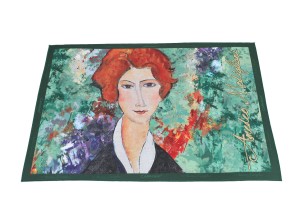 Carmani podkładka na stół 40x30 cm, poliester, Modigliani, Portret kobiety