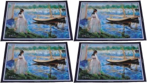 Carmani 4 podkładki na stół 40x30 cm, poliester, Manet - Brzegi Sekwany