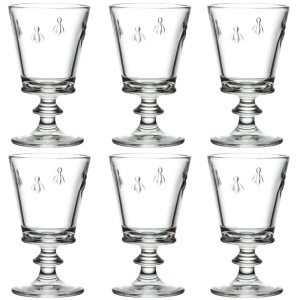 La Rochère Abeille 6 kieliszków 220 ml przeźroczystych, wzór: Pszczoła