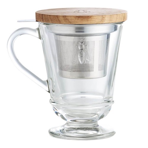 La Rochere Abeille szklanka 275 ml z zaparzaczem i wieczkiem z bambusa.jpg
