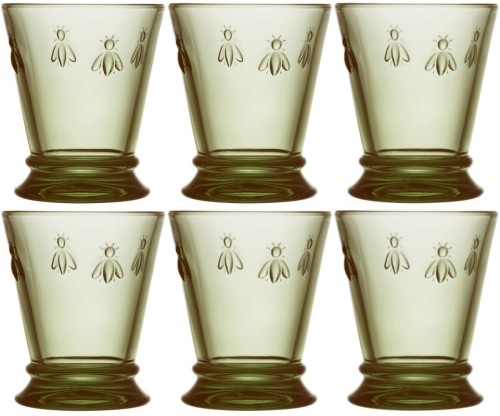 La Rochere Abeille Vert Olive 6 szklanek 260 ml kolor oliwkowy.jpg