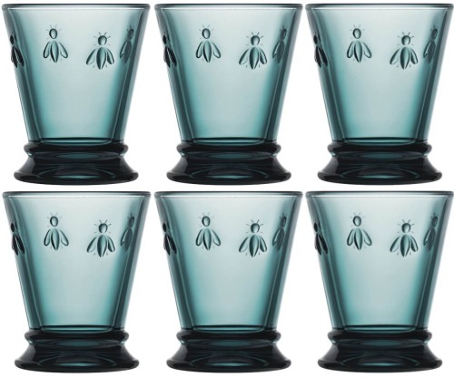 La Rochere Abeille Bleu Nuit 6 szklanek 260 ml kolor morski.jpg