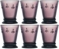 La Rochere Abeille Aubergine 6 szklanek 260 ml kolor bakłażanowy.jpg