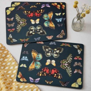 Pimpernel Botanic Garden Harmony 6 podkładek 30x23 cm, motyw: motyle