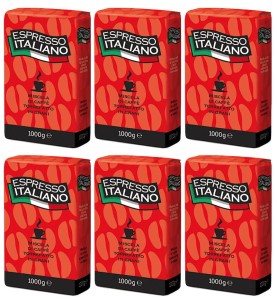 Kawa Zicaffe Espresso Italiano 1000g x 6 - data ważn. 01.2028