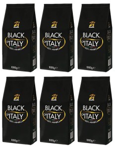 Kawa Zicaffe Black of Italy 100% Arabica 1000g x 6 - 09.2027