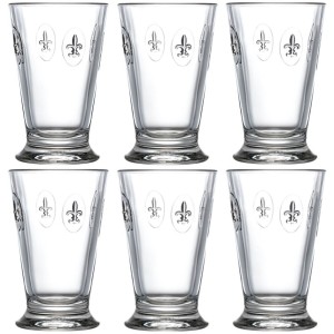 La Rochère Fleur de Lys 6 szklanek 300 ml na stopkach