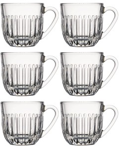 La Rochere Ouessant 6 filiżanek 250 ml ze szkła prasowanego bez spodków