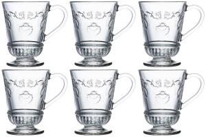 La Rochere Versailles 6 kubków szklanych z uchem 275 ml