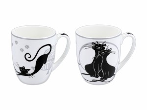 Carmani Crazy Cats 3 - komplet 2 kubków 400 ml w dekoracyjnym pudełku