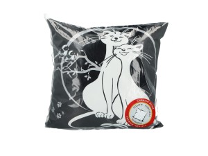 Carmani poduszka 50x50 cm z wypełnieniem i suwakiem, wzór: Crazy Cats 3