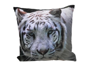 Carmani poduszka 50x50 cm z wypełnieniem i suwakiem, wzór: Tygrys 1