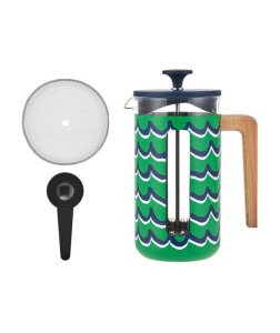 La Cafetière Pisa Cyan Tides kawiarka french press  1000 ml,  wzór: morskie fale