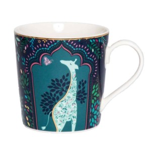Portmeirion & Sara Miller India Sage kubek 340 ml z pozłacanymi detalami