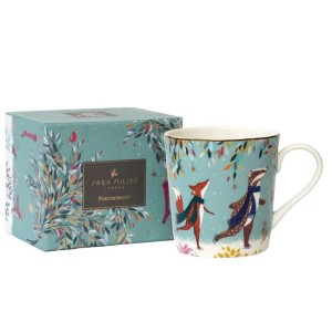 Pimpernel & Sarah Miller - Woodland Tales Skaters kubek 320 ml z detalami ze złota