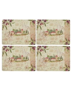 Pimpernel Olive Orchard podkładki na stół 40x30 cm z motywem gaju oliwnego
