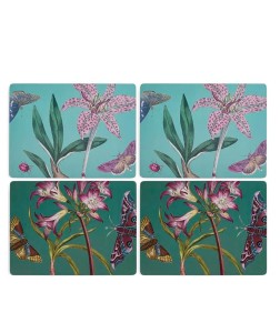 Pimpernel Botanic Garden Flora & Fauna 4 podkładki 40x30 cm z motywem egzotycznych roślin i motyli