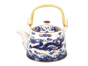 Santai czajnik ceramiczny 800 ml z zaparzaczem, niebieski smok