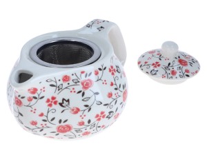 Santai dzbanek ceramiczny do herbaty 200 ml z sitkiem ze stali nierdzewnej