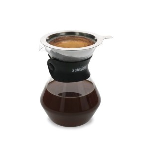 La Cafetiere drip ze stali z dzbankiem szklanym o pój. 400 ml