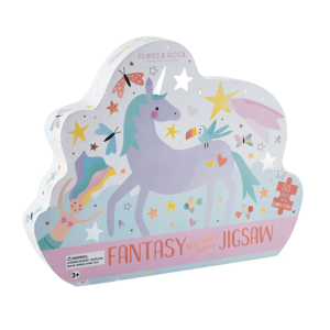 Floss & Rock - Puzzle motyl, Kraina Fantazji, 80 el., 55x35 cm, 3+