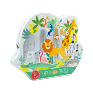 Floss & Rock - Puzzle Dżungla ze słoniem, 40 el., 60x41 cm, 3+
