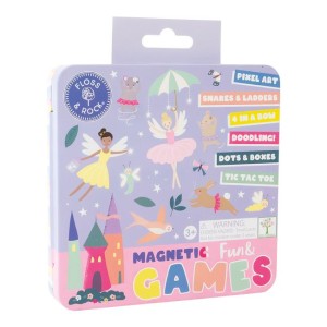 Floss & Rock - Magnetyczne gry 6w1 - Baletnice, 16x16x2,5 cm, 3+