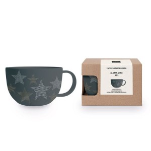 PPD Kubek 550 ml — Pure Starlight — złote i srebrne gwiazdy