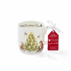 Royal Worcester Kubek 310 ml — Świąteczna choinka