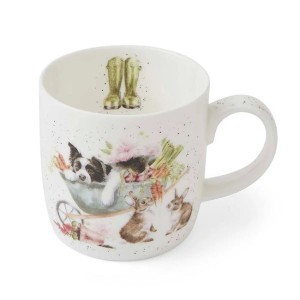 Royal Worcester Kubek 310 ml — Drzemiący pies i króliki