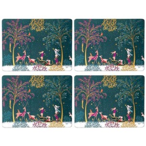 Pimpernel 4 podkładki 40,1 × 29,8 cm — Woodland Tales — zima