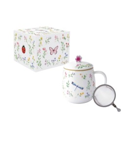 Easy Life Kubek z zaparzaczem 450 ml — Fancy Garden — Ważka