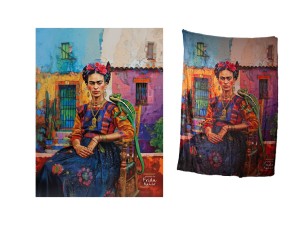 Carmani Frida Kahlo koc 150 × 200 cm, motyw: autoportret