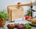 Joseph Joseph Nest Bamboo — zestaw 3 bambusowych desek ze stojakiem