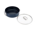 Joseph Joseph Space — niski garnek 28 cm ze składanymi uchwytami i pokrywką