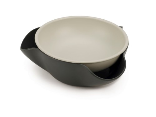 Joseph Joseph Double-Dish — podwójne naczynie do przekąsek, szare