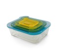 Joseph Joseph Nest Glass — zestaw 4 szklanych pojemników, multikolor
