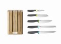 Joseph Joseph Zestaw blok Bamboo z 5 nożami Elevate