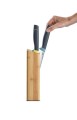 Joseph Joseph Zestaw blok Bamboo z 5 nożami Elevate