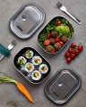 Black+Blum Lunch box stalowy L, morski