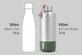 Black+Blum Butelka stalowa EXPLORER 850 ml, oliwkowa
