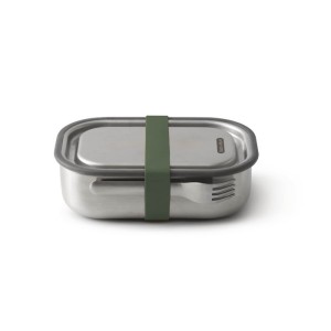 Black+Blum Lunch box stalowy L 1 l, oliwkowy