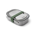 Black+Blum Lunch box stalowy L, oliwkowy