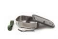 Black+Blum Lunch box stalowy L, oliwkowy