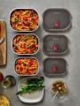 Black+Blum Lunchbox stalowy 1,2l. Multifunction