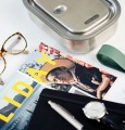 Black+Blum Lunch box stalowy L, oliwkowy